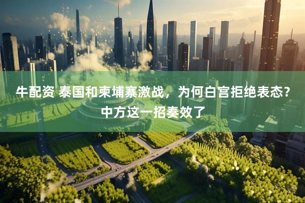 牛配资 泰国和柬埔寨激战,为何白宫拒绝表态?中方这一招奏效了