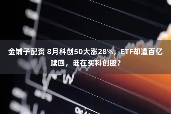 金铺子配资 8月科创50大涨28%，ETF却遭百亿赎回，谁在买科创股？